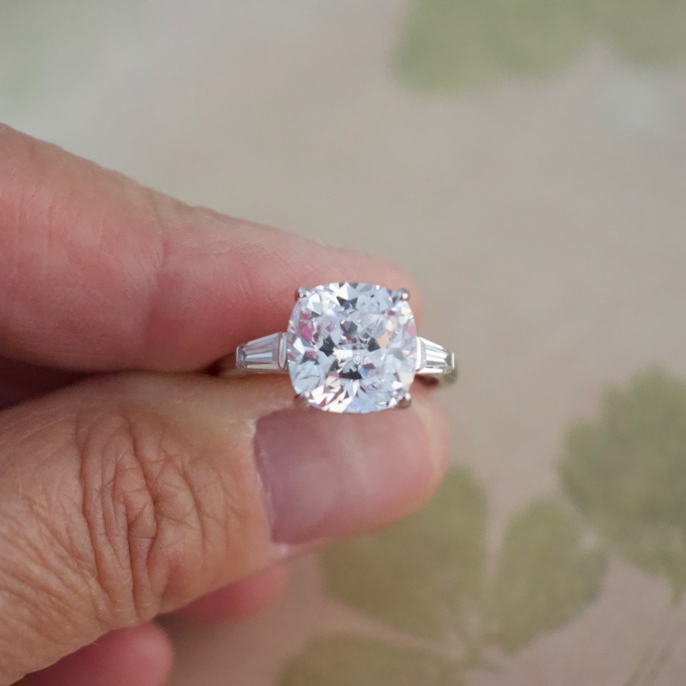 925 SS & Cubic Zirconia Size 7 - Picture 3 of 12